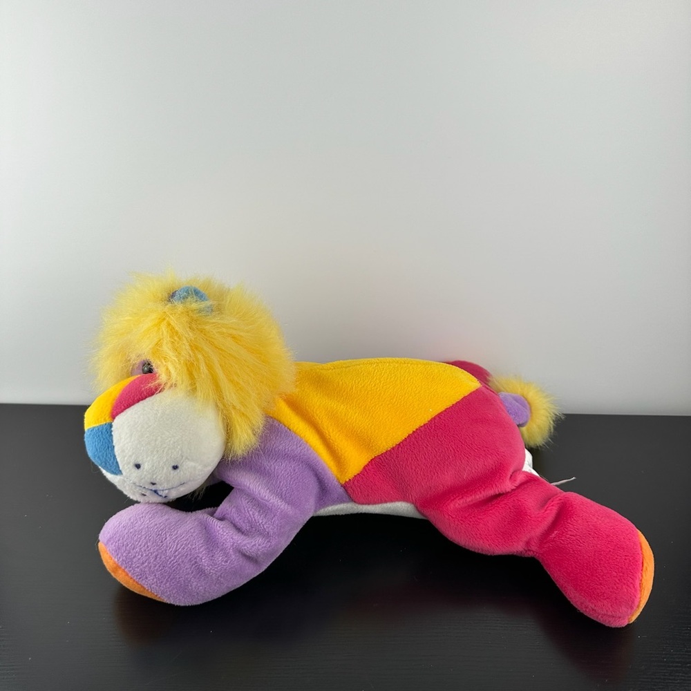 Chosun Rare Rainbow Lion Cub 14” Yellow Purple White Pink Blue Plush
